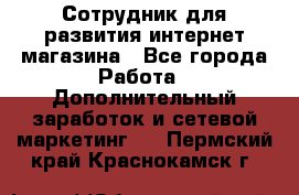 Сотрудник для развития интернет-магазина - Все города Работа » Дополнительный заработок и сетевой маркетинг   . Пермский край,Краснокамск г.